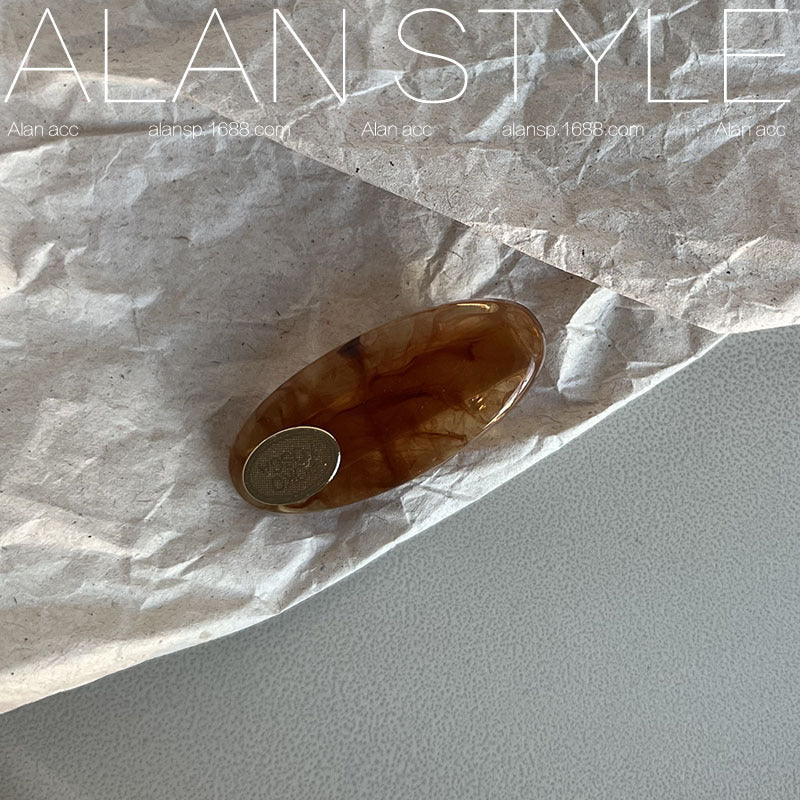 Wholesale Vintage Premium Versatile Oval Acetate Hair Clips