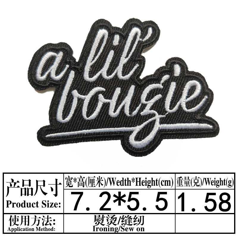 Wholesale Stylish Embroidered Twill Patches 10 Pack For Towels Clothing Bags And DIY Craft
