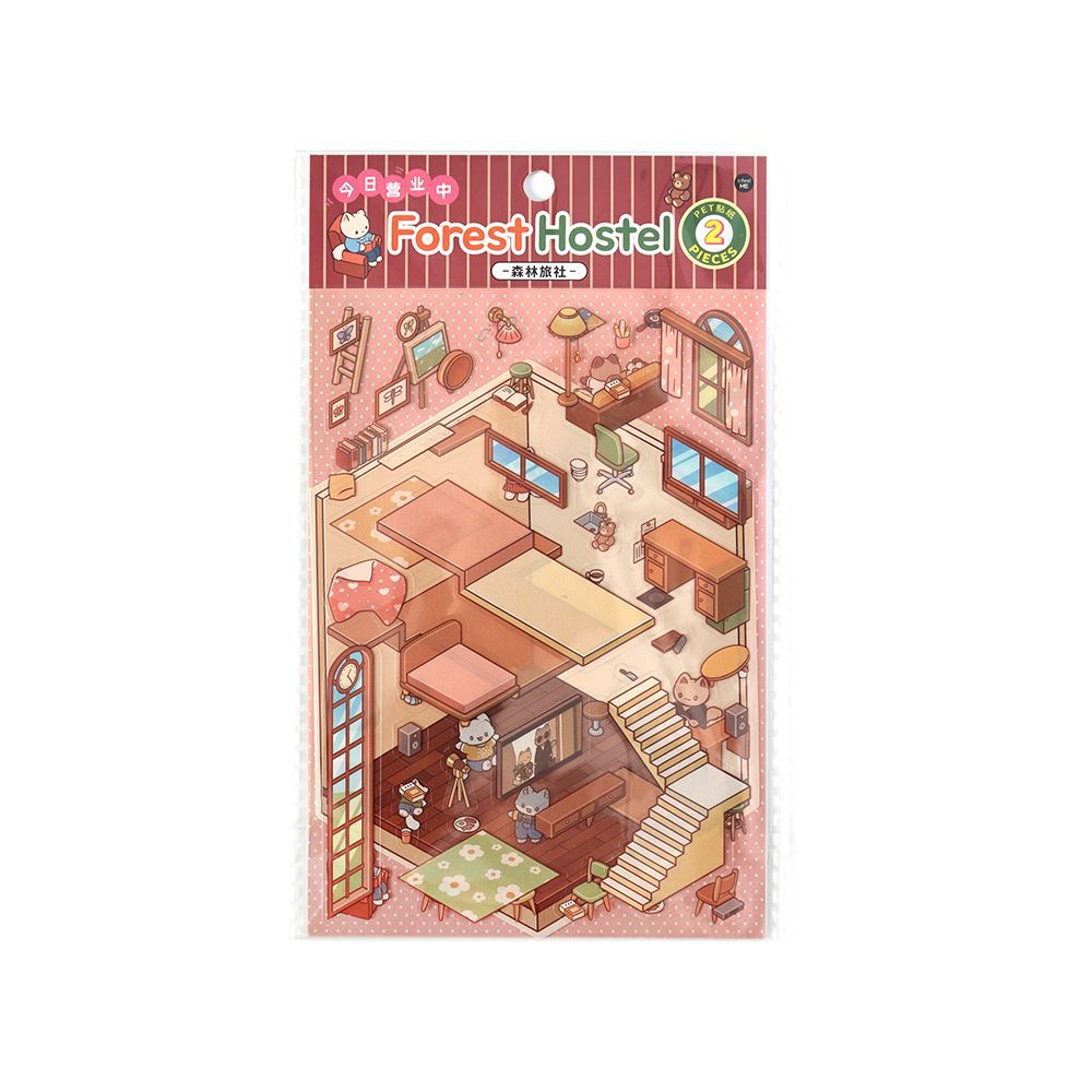 Wholesale 3D Mini Scene Corner Series Cute Landscaping Stickers