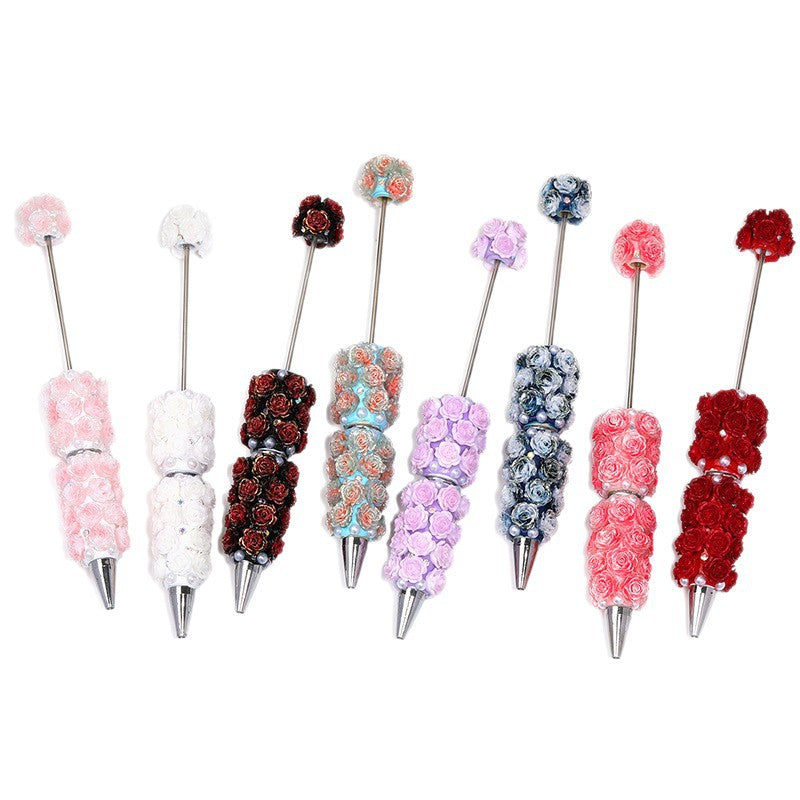 Wholesale 8pcs  Rose Acrylic Beads  beadable pens