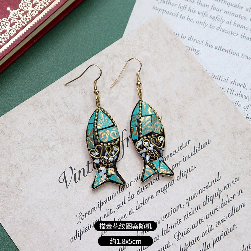 Wholesale Exotic Retro Alloy Earrings