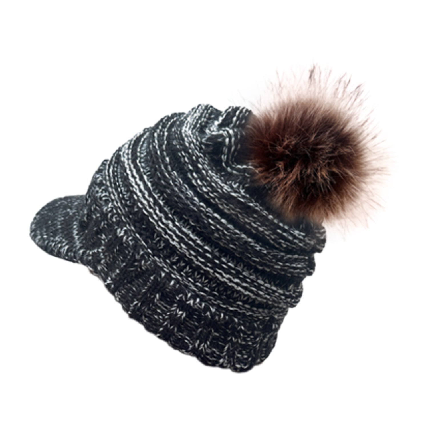 Wholesale Wool Ball Beanie Knitted Baseball Cap
