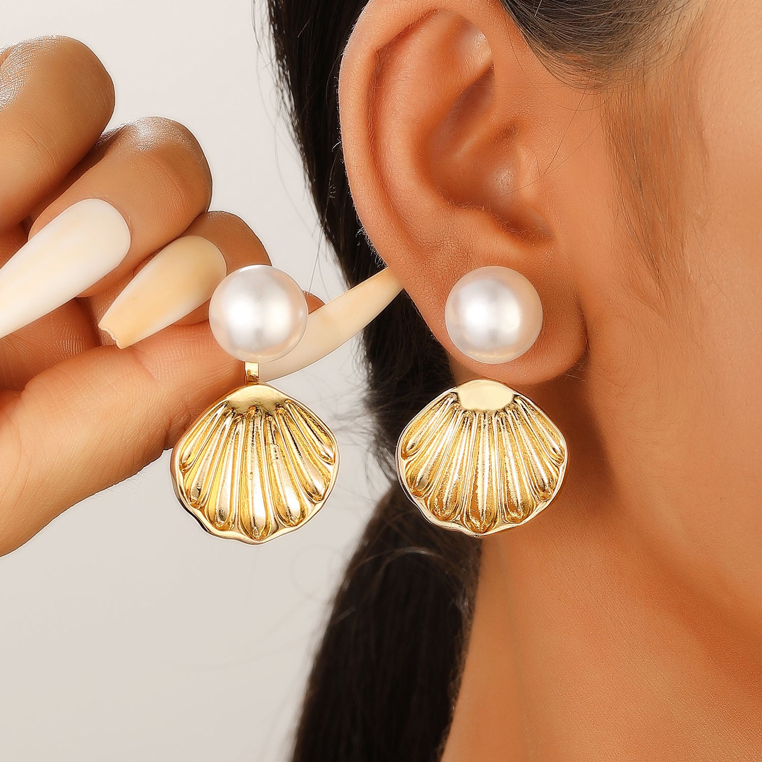 Wholesale Ocean Theme Starfish Turtle Stud Earrings For Women Trendy Alloy Jewelry Accessory Summer Beach Party Earrings Boutique Resale