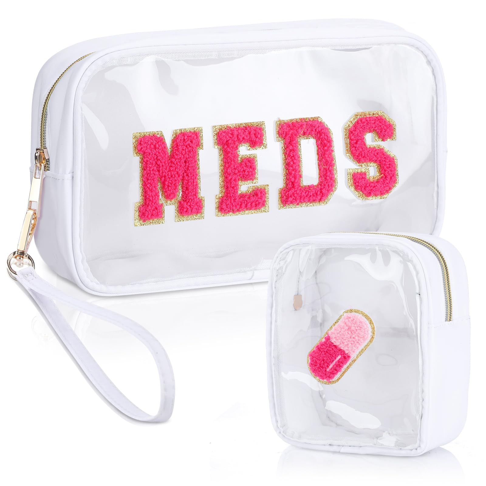 WholesalePVC transparent letter travel grooming large capacity storage handbag