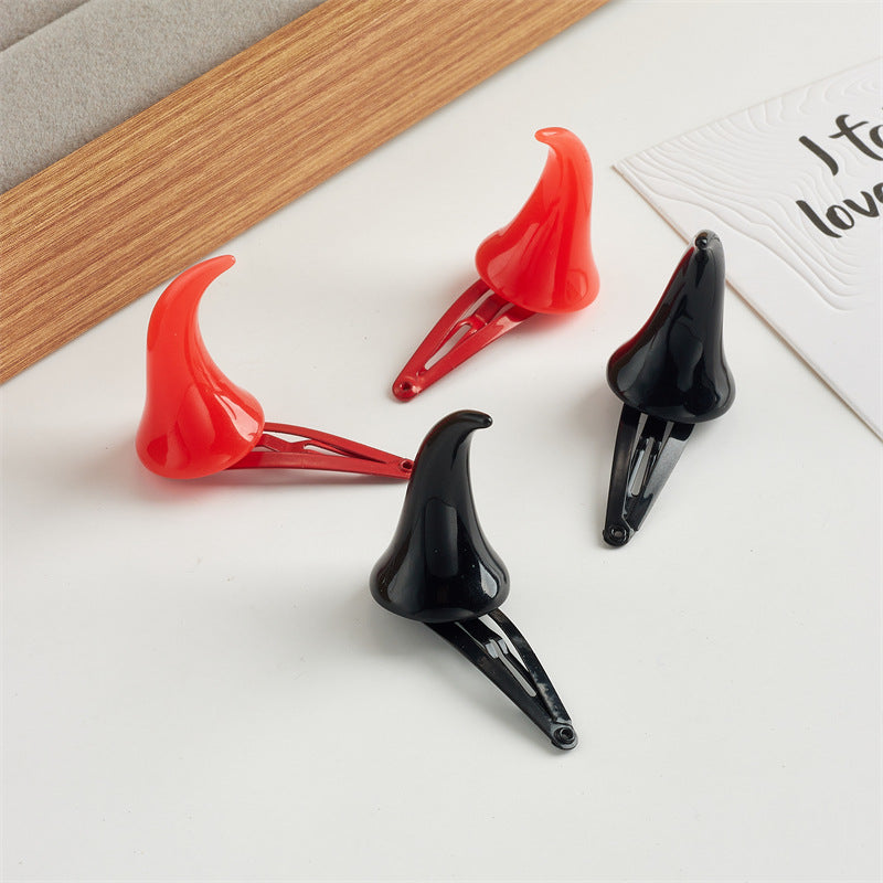Wholesale  devil horns cute  anime headdress edge clip