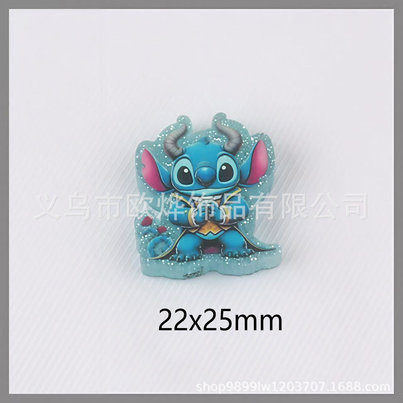 Wholesale 10pcs glitter cartoon straight-hole DIY acrylic beads OLY Exclusive