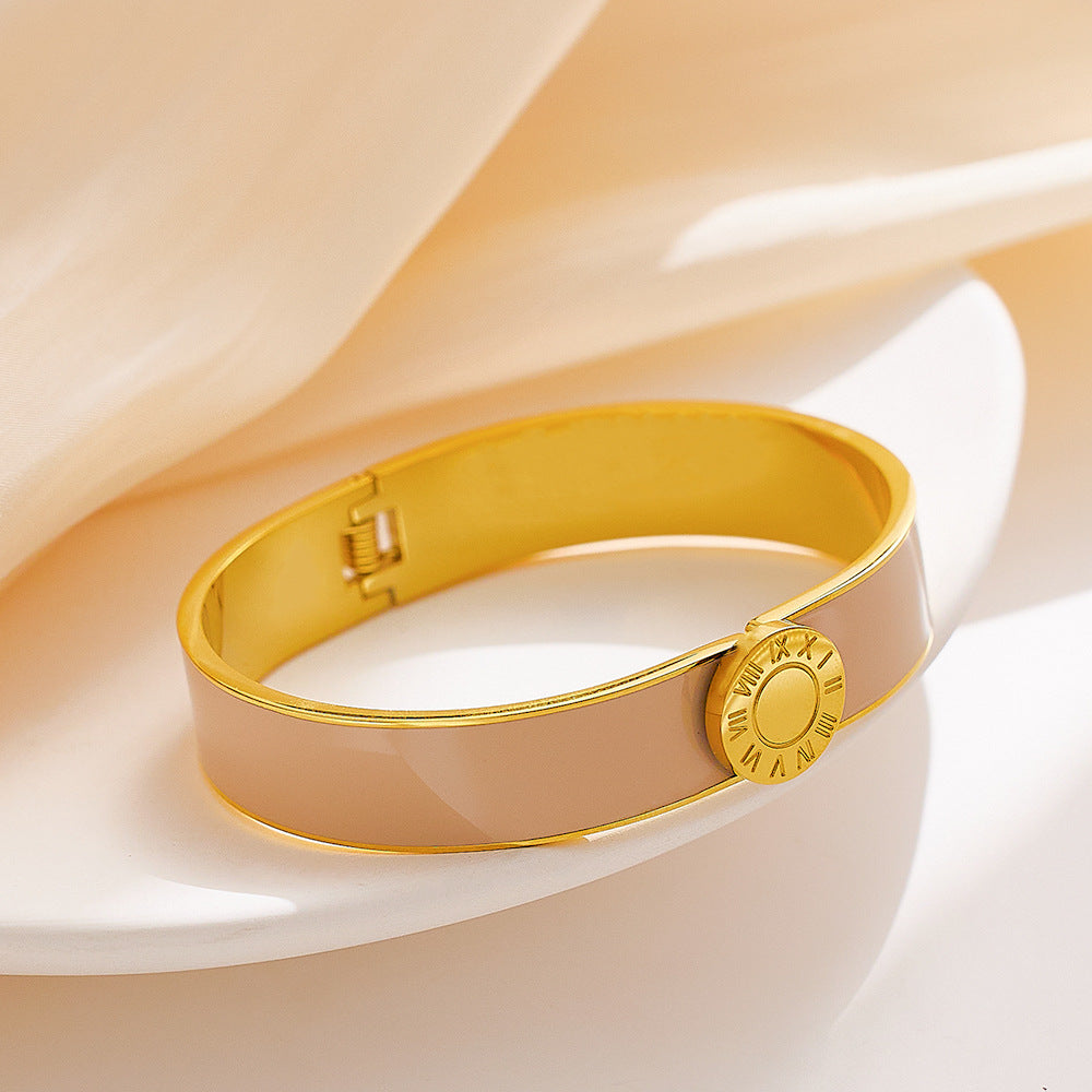 Wholesale Colorful Enamel Titanium Steel Bracelet