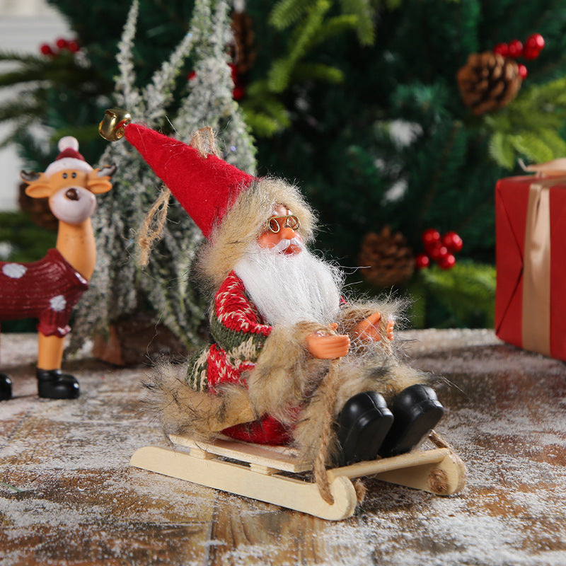 Wholesale Enamel Santa Claus Doll Decorations