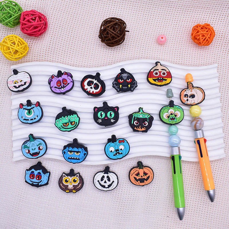 Wholesale  Random 100pcs/pack   Funny Pumpkin Series  Beads Focal Beads