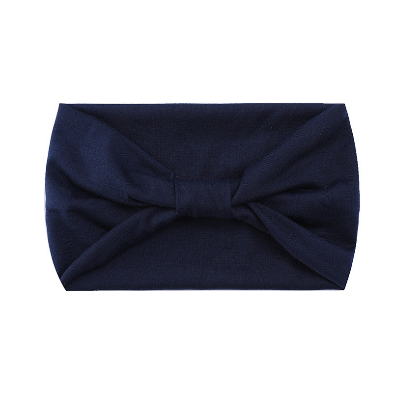 Wholesale Solid color elastic wide brim yoga sweat-absorbent headband