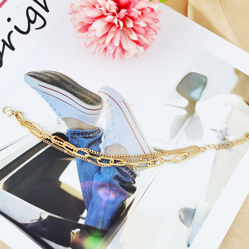 Wholesale Design gold simple multi-layer bracelet