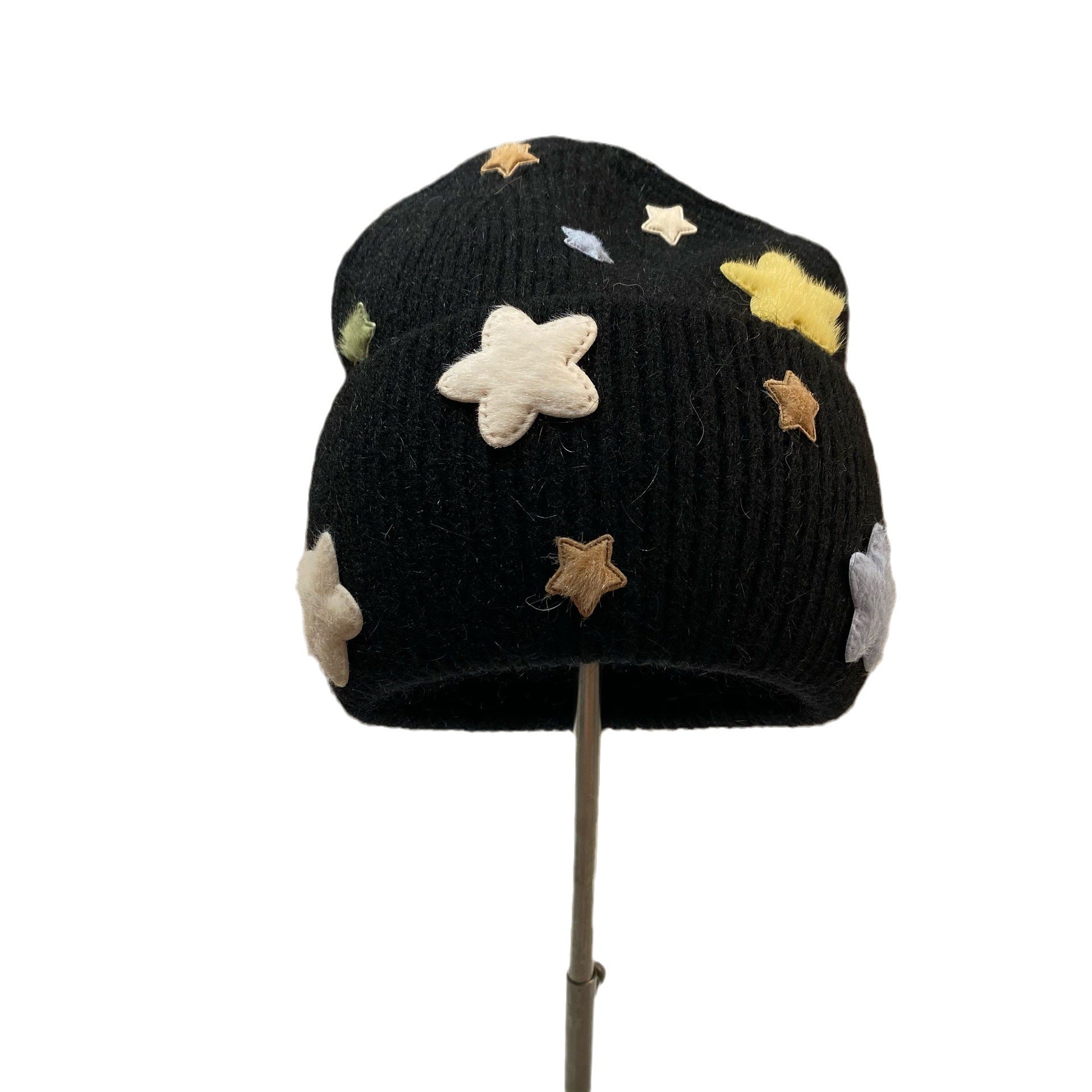 Wholesale Autumn and Winter Rabbit Fur Cute Star Knitted Hat