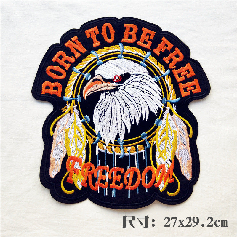 Wholesale Large punk style clothing embroidery DIY Patches