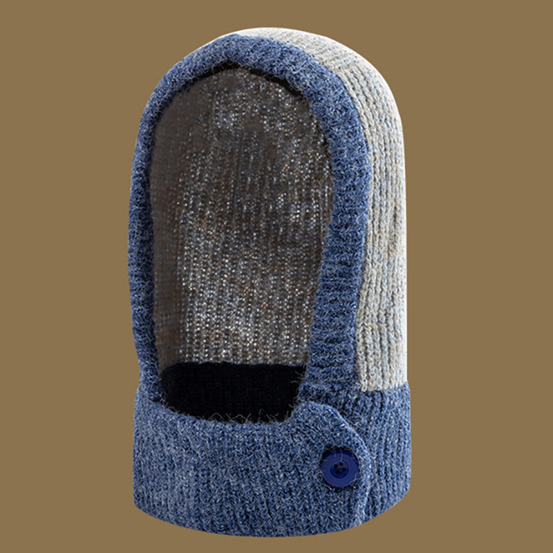 Wholesale Winter 2023 Hats and Scarves All-in-one Knitted Wool Hats