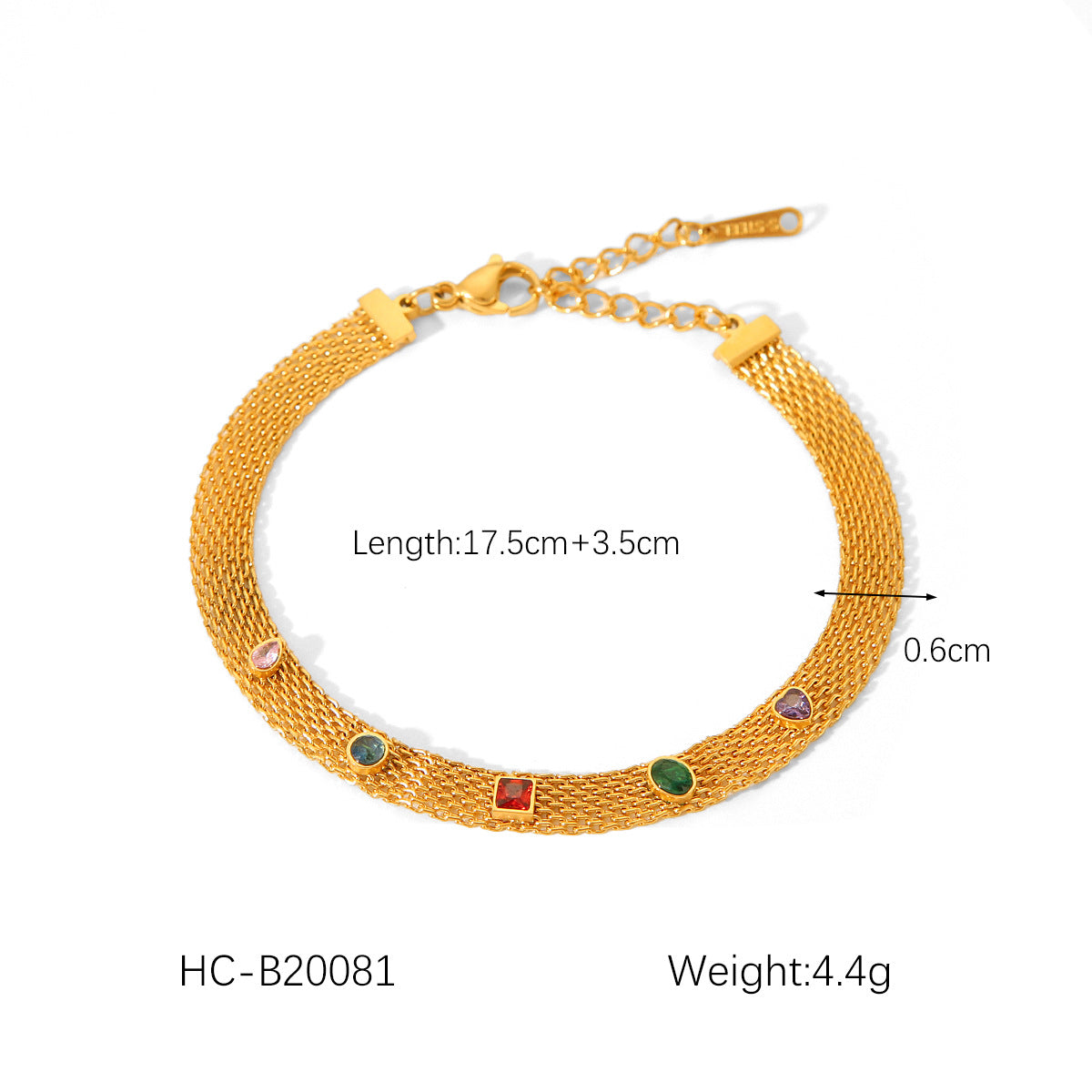 Wholesale Hot Selling 18K Gold Plated Bracelet Stainless Steel Bracelet Female INS Style Fashion Ball Ball Chain Handmade Chain Jewelry