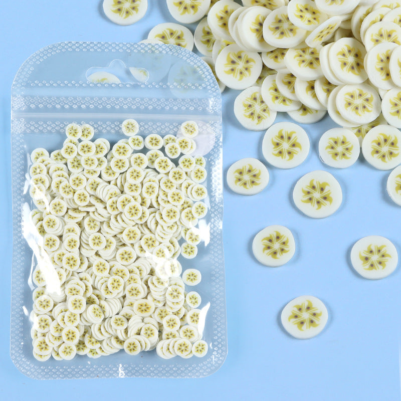 Wholesale Watermelon Strawberry Lemon Soft Ceramic Slices Plastic Nail Decoration