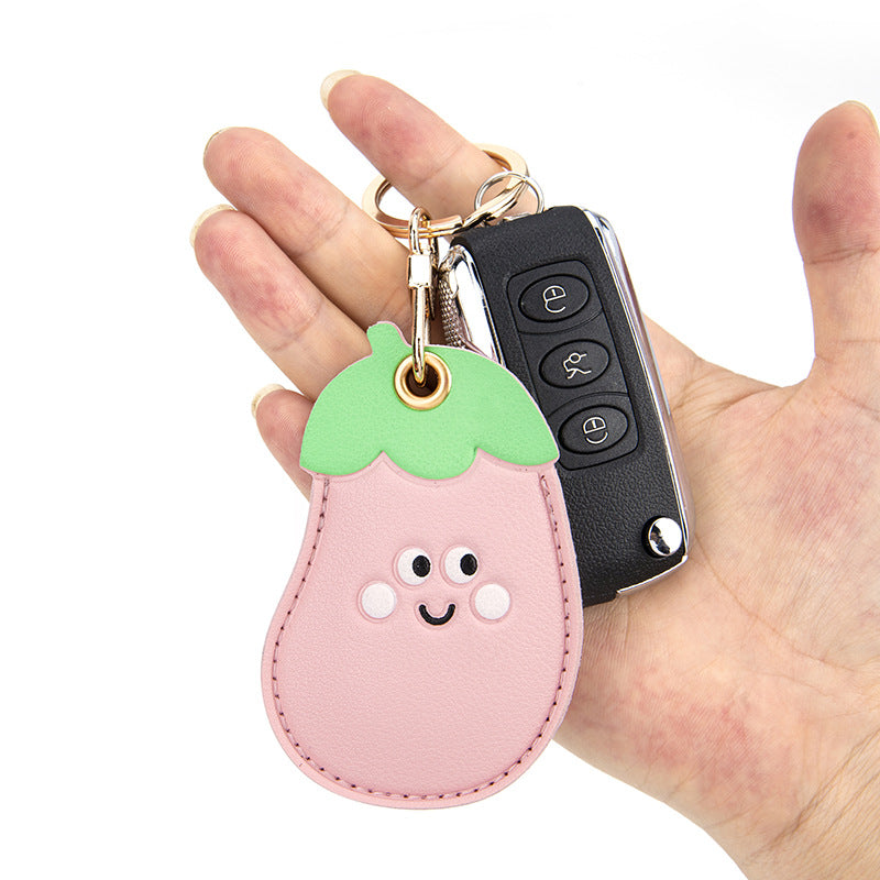 Wholesale PU Fruit Koi Access Card Set Keychain