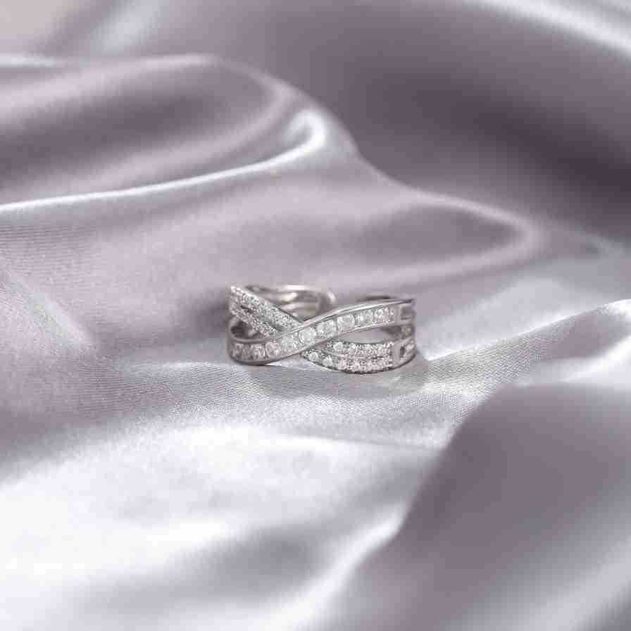 Wholesale Heavy Works Rings Time to Turn Cross Open Adjustable Ring