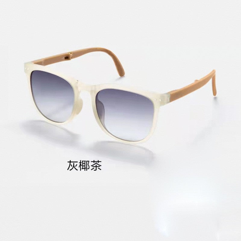Wholesale Foldable Anti-UV Simple Fashion Lightweight Face Showing Small Sunglasses