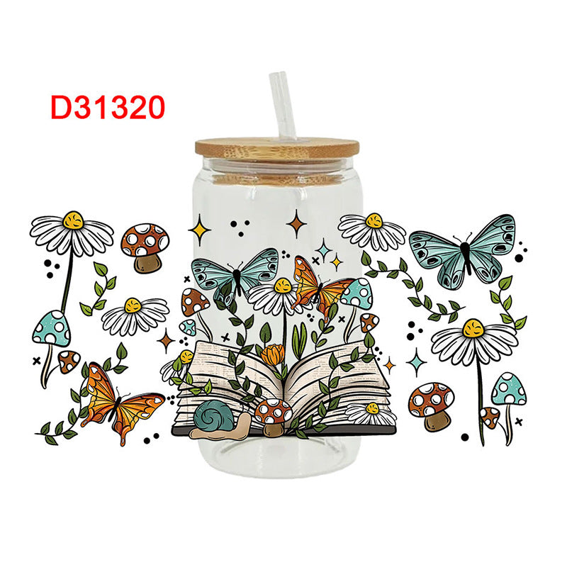 Wholesale Multicolored and simple 16oz Cup UV DTF Wraps