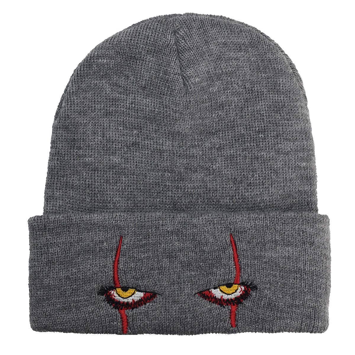 Wholesale Scary Clown Eyes Knitted Warm Pullover Beanie