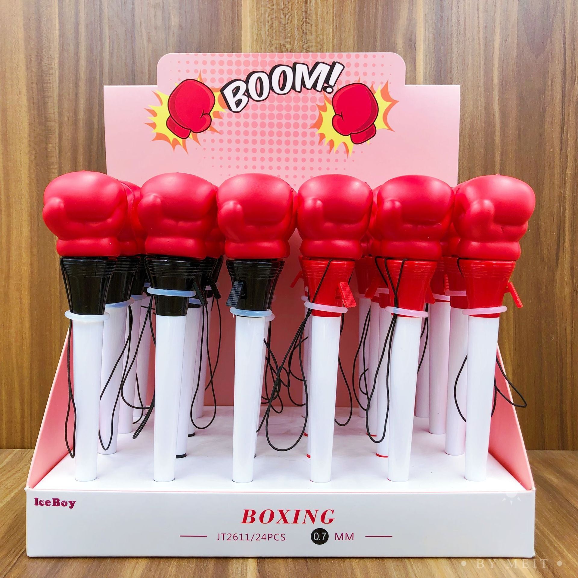 Wholesale 24pcs Fist Jumping Pen Fist Shaped Silicone Bouncing Ballpoint Pen