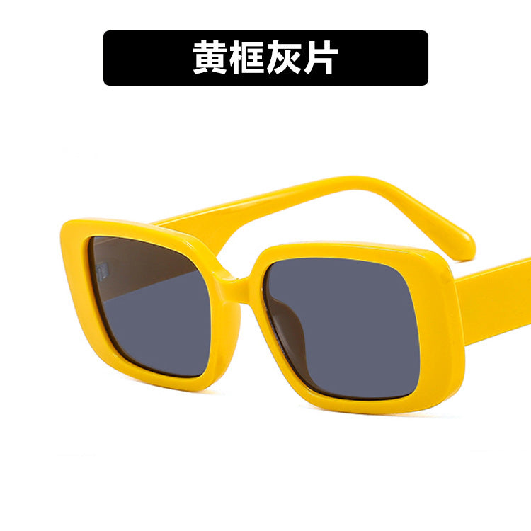 Wholesale Small frame rectangular retro sunglasses