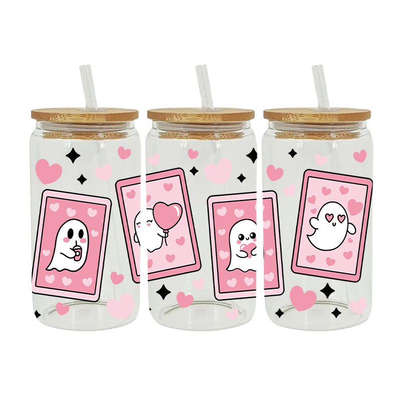 Wholesale UV Transfer Paste Glass Crystal Label Crystal Paste 16OZ UV DTF WRAPS 23cmX11cm