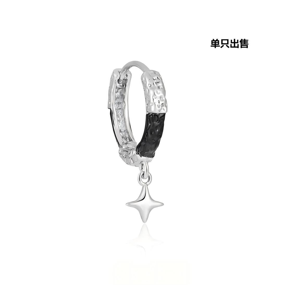 Wholesale Dark textured starry Goth Theme earrings