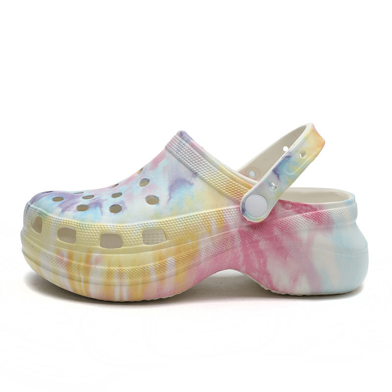 Wholesale of High Heels and EVA Perforated Shoes for External Wear