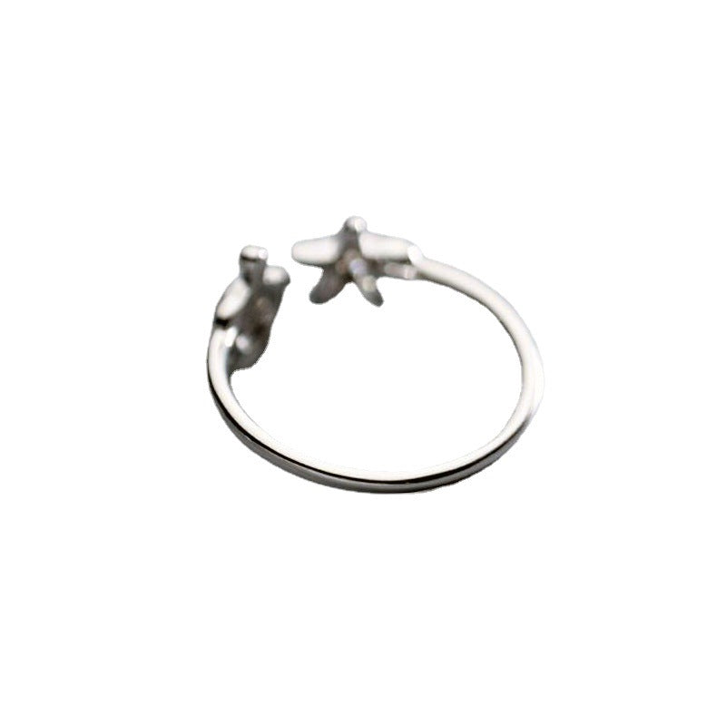 Anillo de estrella estrella de estrella de estrella de estrella de tortuga de cobre al por mayor
