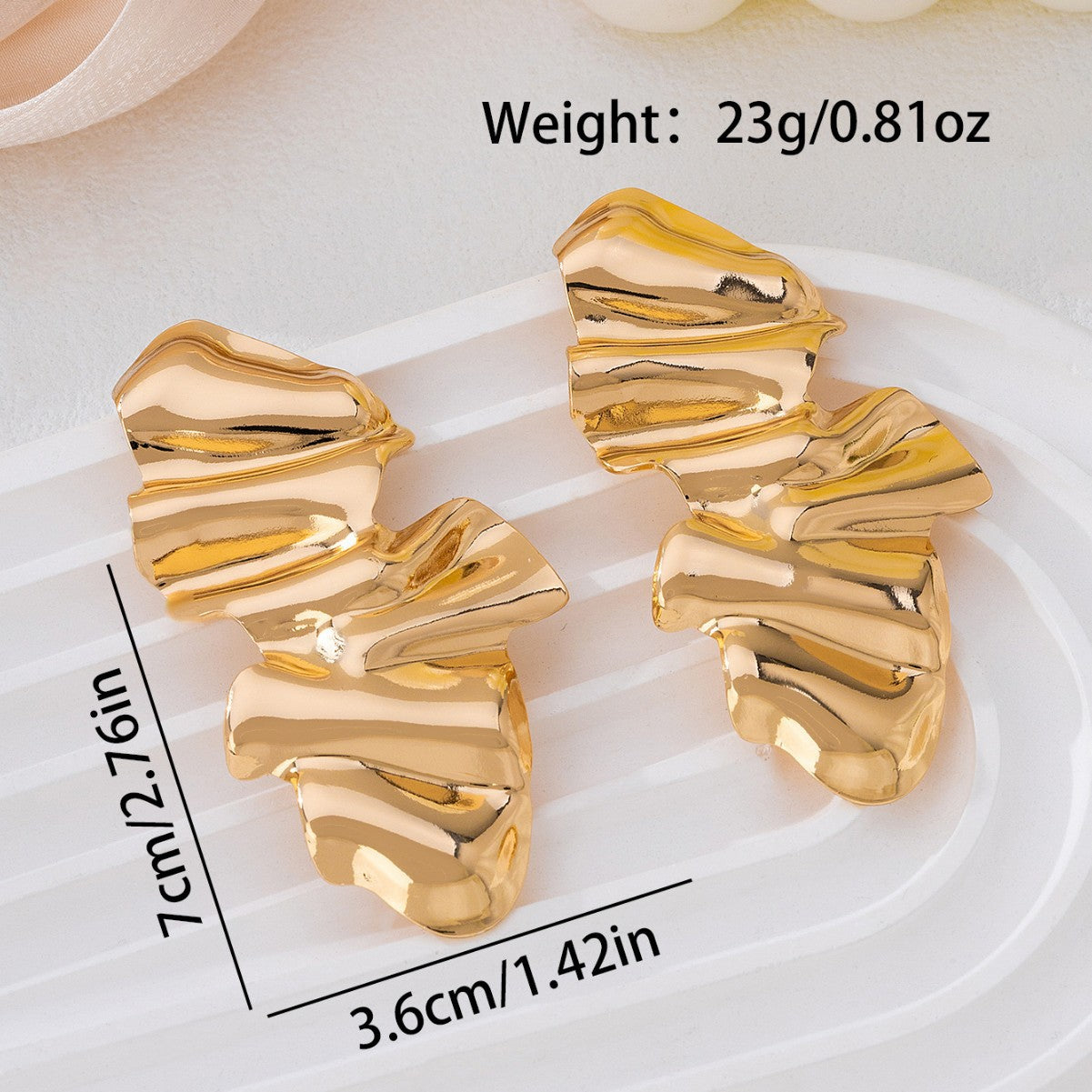 Wholesale Geometric Punk Women S Alloy Earrings Irregular Quadrilateral Fashion Jewelry Accessory Party Wear Gift Boutique Resale