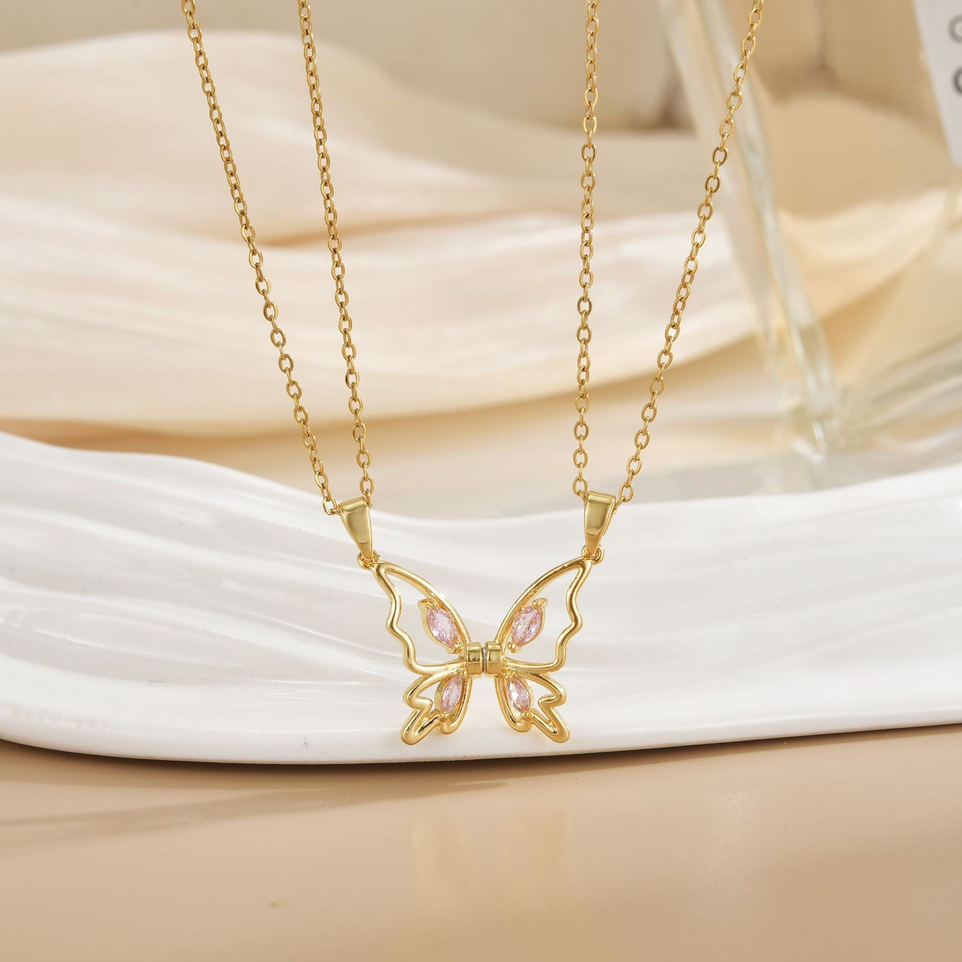 Wholesale Magnetic Sun Moon Titanium Steel Necklace