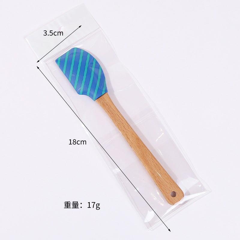 Wholesale Small silicone split cream scraper baking tool