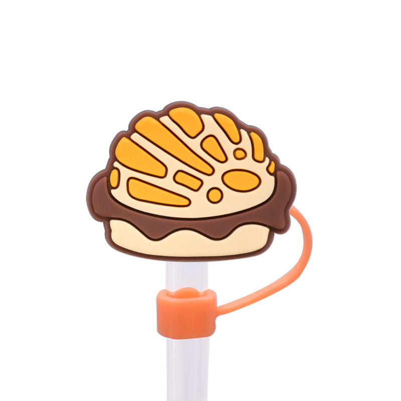 Wholesale Random 100pcs 10M  bread dust plug straw hat creative DIY cup straw accessories