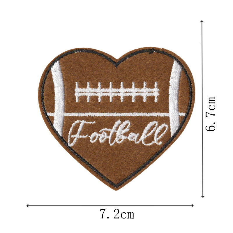 Wholesale Cartoon football embroidery DIY Patches