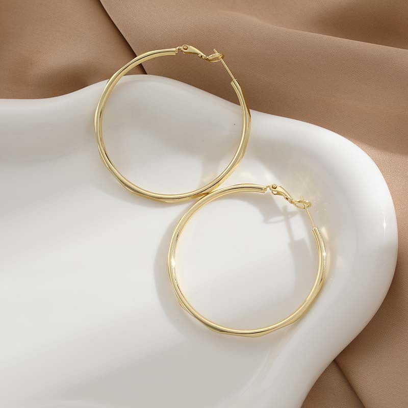 Wholesale Circle Copper Stud Earrings