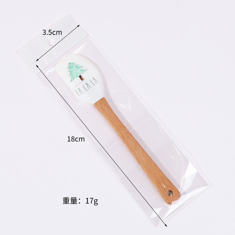 Wholesale Small silicone split cream scraper baking tool