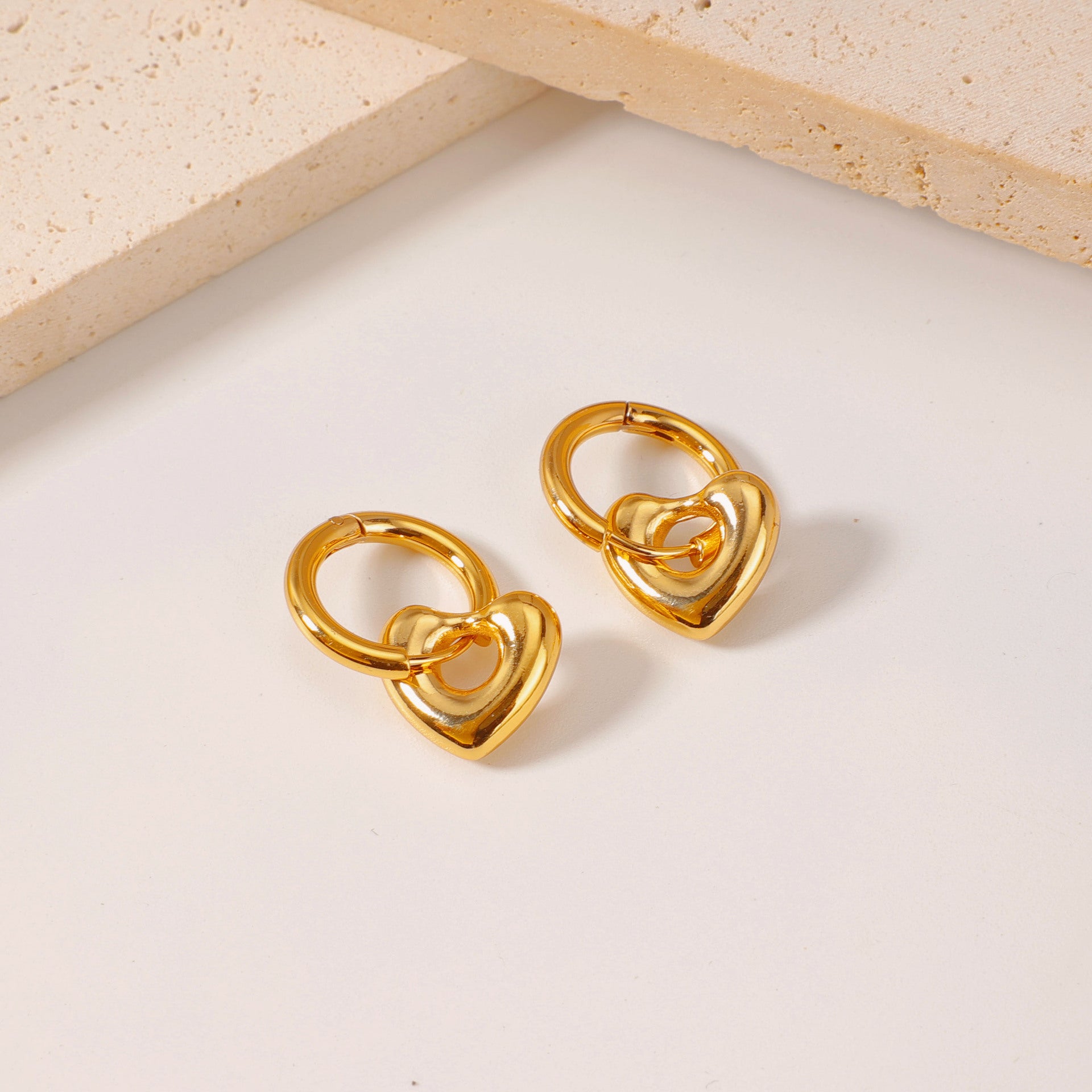Wholesale fashionable versatile stainless steel hoop earrings