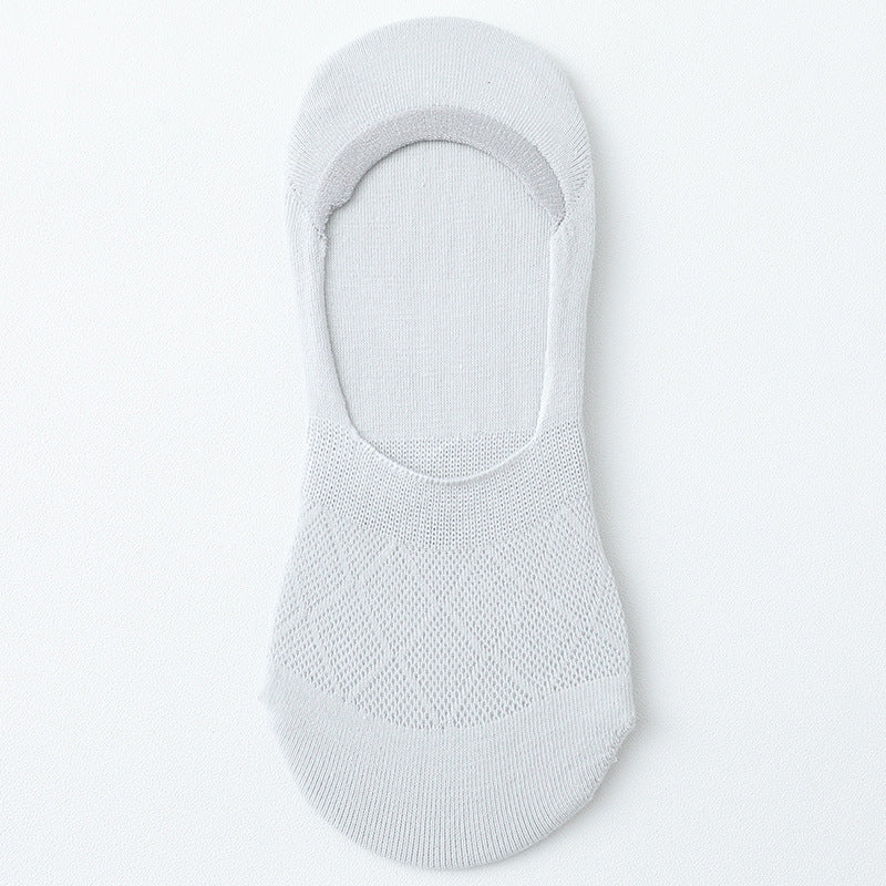 Wholesale low-top silicone non-slip and solid color boat sock