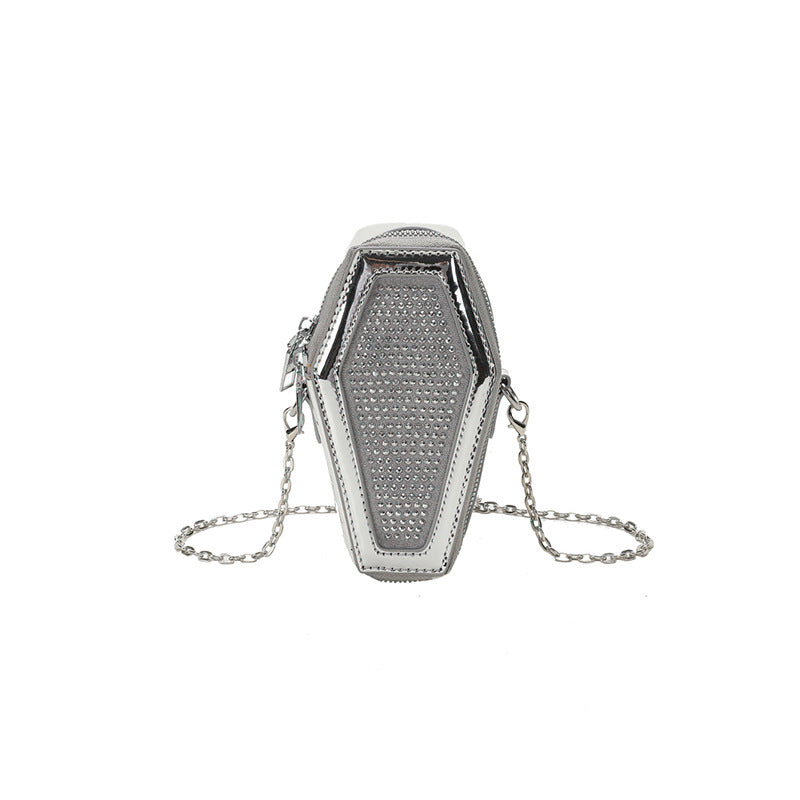 Bolso de hombro brillante de cuero de patente de PU