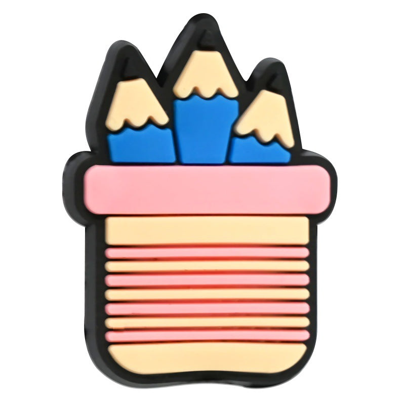 Wholesale Random 100pcs/pack  Back-to-School Series Student Stationery  Focal Beads