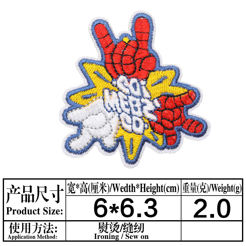 Wholesale Cartoon Embroidered Patches Set 20 Styles Twill Applique For Clothing Coat Bag Decor Boutique Resale Accessory OLY Exclusive