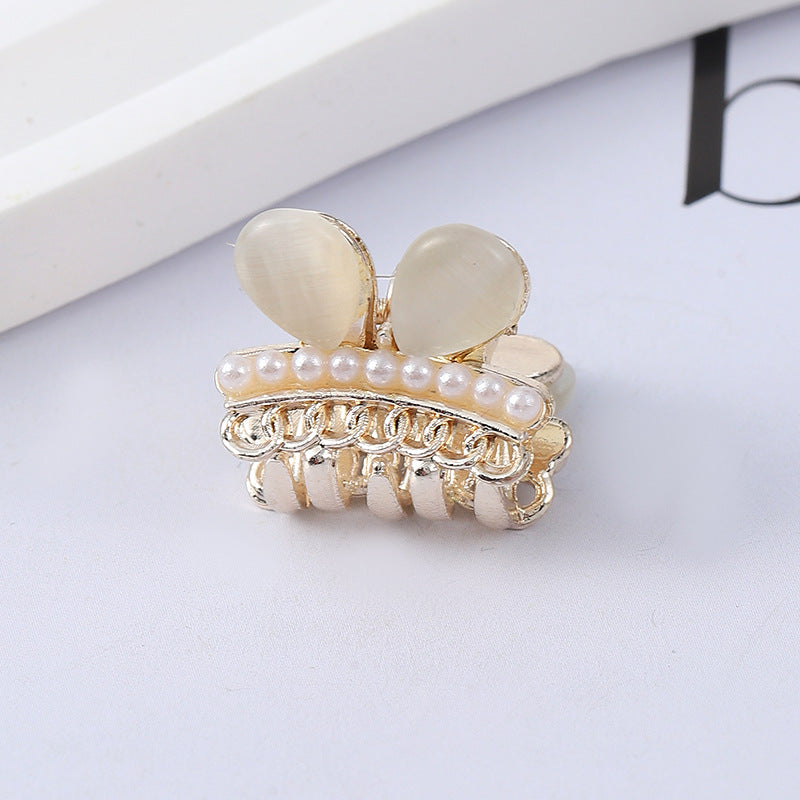 Wholesale Metal Bow Knots Pearl Diamonds Rhinestone  Hair Clips