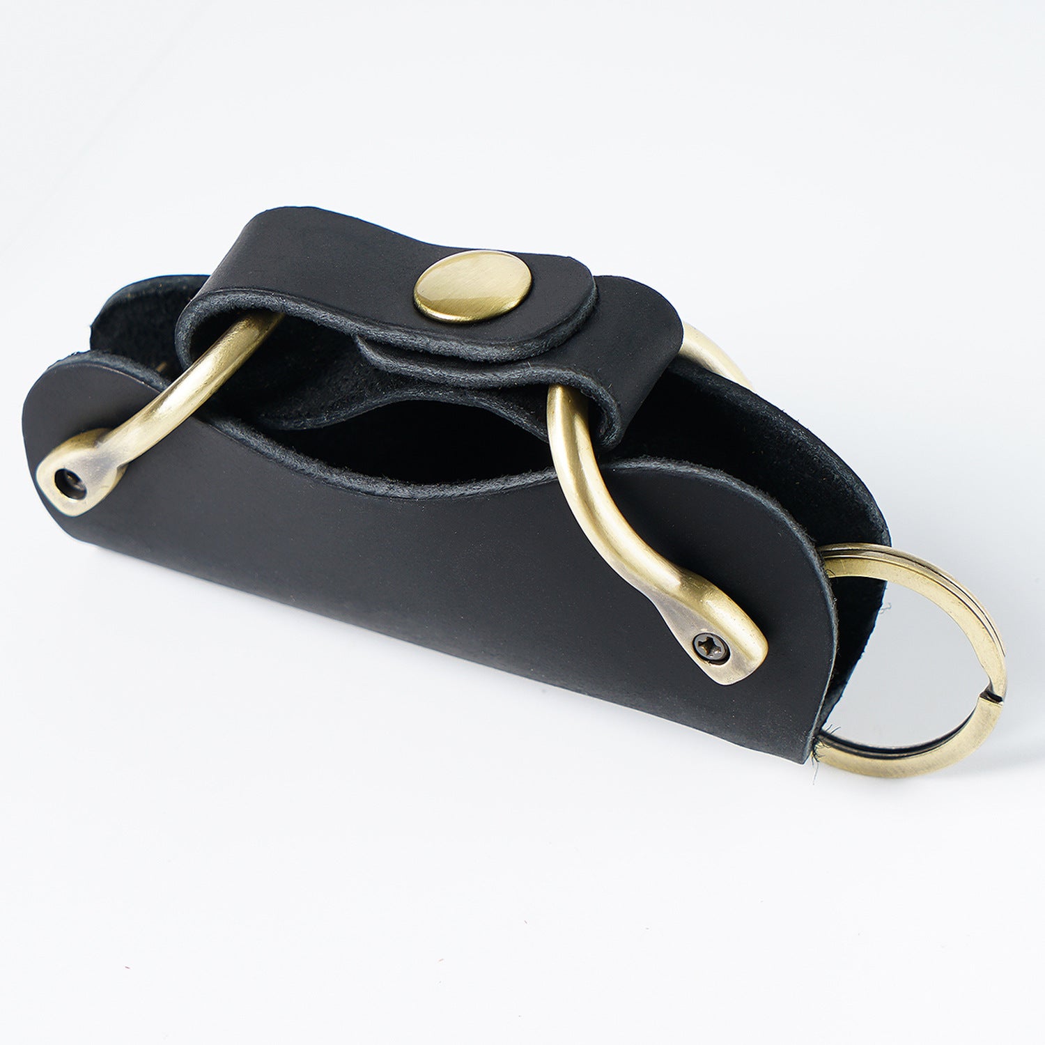 Wholesale Cowhide Creative Household Handmade Storage Leather Keychain