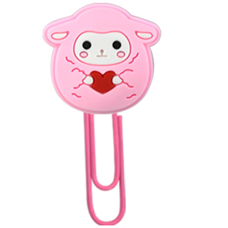 Wholesale Random 50pcs Cartoon Animal Paperclip Bookmarks