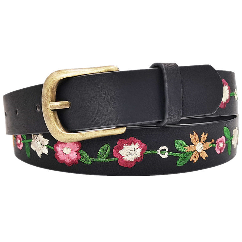 Wholesale Classic Chinese style embroidered belt