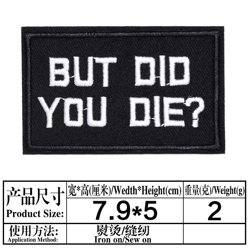 Wholesale Black English Letter Embroidered Patches 20 Pack DIY Clothing Badges For Shoes Hats Fashion Decorative Accessory For Everyday Use
