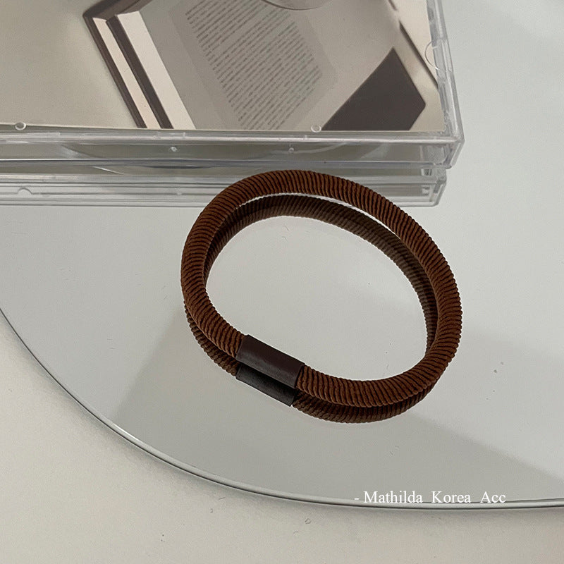 Wholesale Earth Tones High Elastic Headband Leather Hoop