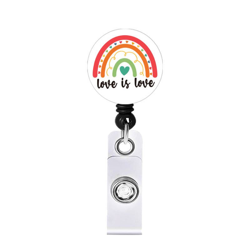 Wholesale ABS Rainbow Telescopic Keychain